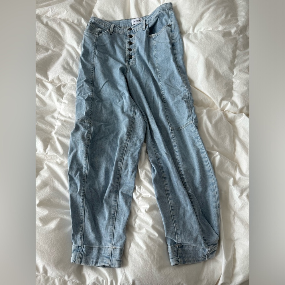 Pistola denim button fly sllight stretch